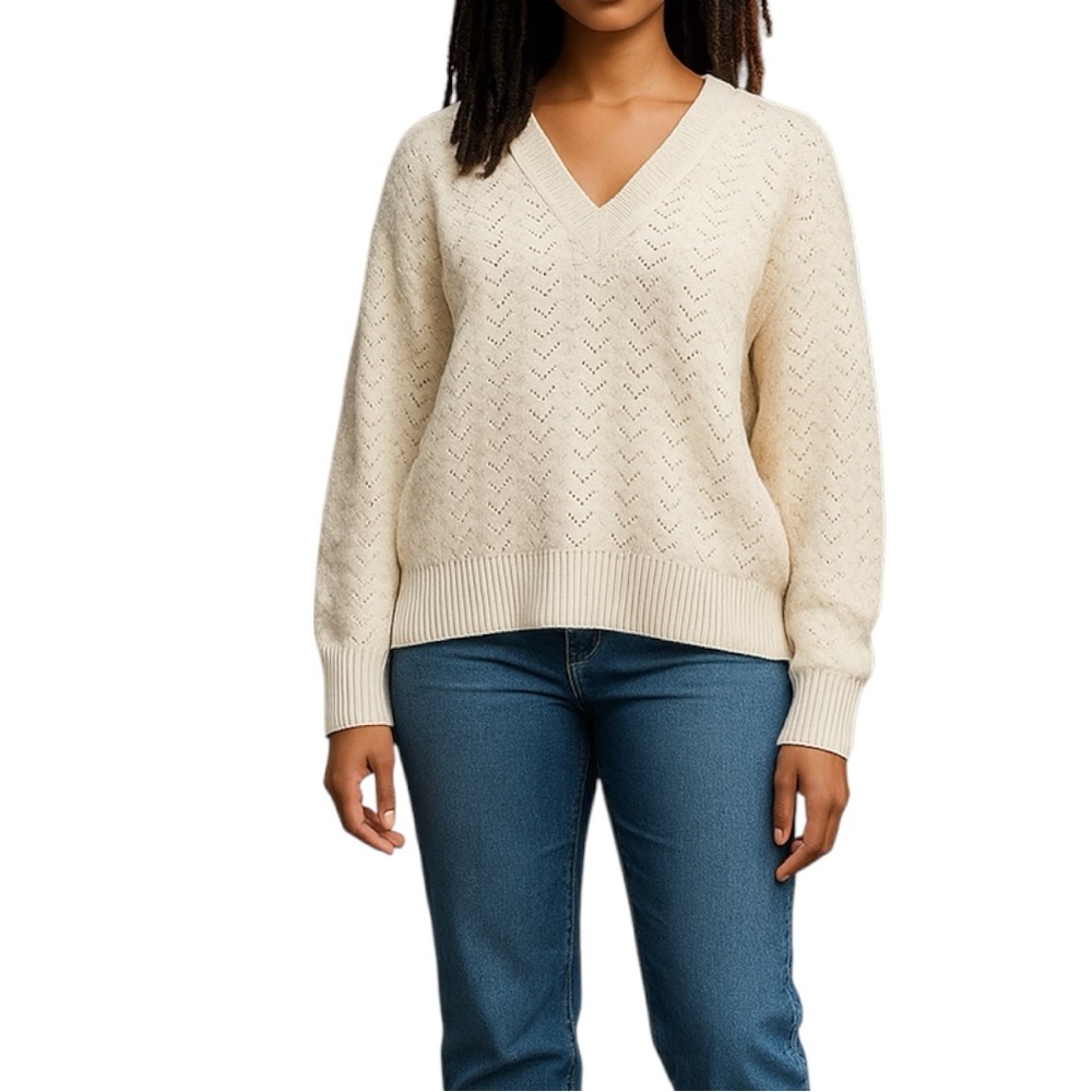 Veronica Beard • Bracia Pointelle Sweater - Picture 3 of 13